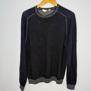 G-Star Charcoal Crewneck Knit 100% Merino Wool Sweater | L